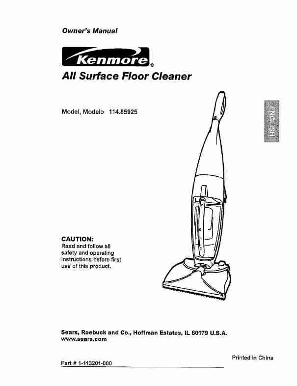 Kenmore Carpet Cleaner 114_85925-page_pdf